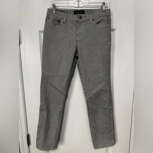 Ralph Lauren Black and White Striped Women Jeans